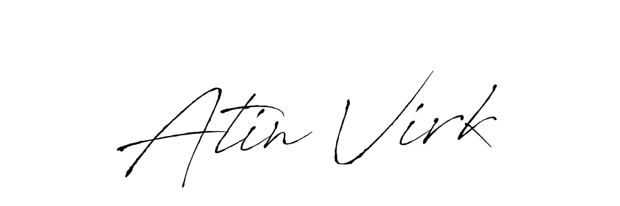 Antro_Vectra is a professional signature style that is perfect for those who want to add a touch of class to their signature. It is also a great choice for those who want to make their signature more unique. Get Atin Virk name to fancy signature for free. Atin Virk signature style 6 images and pictures png
