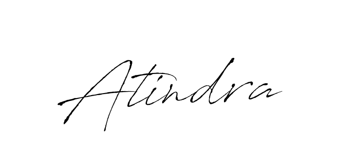 How to make Atindra signature? Antro_Vectra is a professional autograph style. Create handwritten signature for Atindra name. Atindra signature style 6 images and pictures png