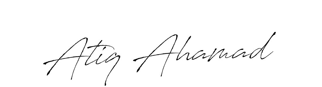 Also we have Atiq Ahamad name is the best signature style. Create professional handwritten signature collection using Antro_Vectra autograph style. Atiq Ahamad signature style 6 images and pictures png