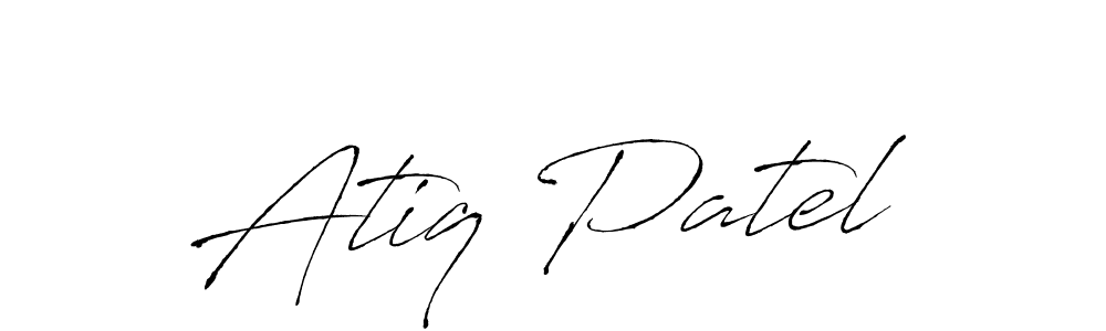 if you are searching for the best signature style for your name Atiq Patel. so please give up your signature search. here we have designed multiple signature styles  using Antro_Vectra. Atiq Patel signature style 6 images and pictures png