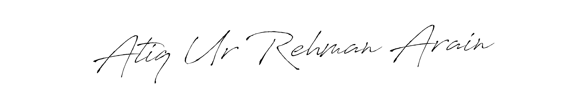 Similarly Antro_Vectra is the best handwritten signature design. Signature creator online .You can use it as an online autograph creator for name Atiq Ur Rehman Arain. Atiq Ur Rehman Arain signature style 6 images and pictures png