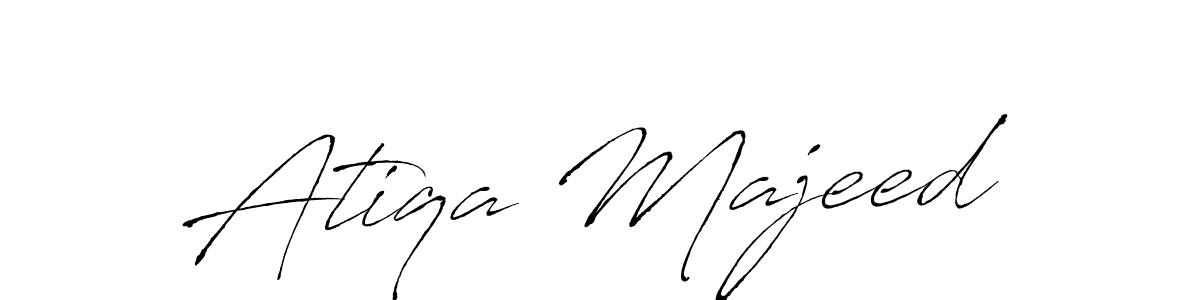 The best way (Antro_Vectra) to make a short signature is to pick only two or three words in your name. The name Atiqa Majeed include a total of six letters. For converting this name. Atiqa Majeed signature style 6 images and pictures png