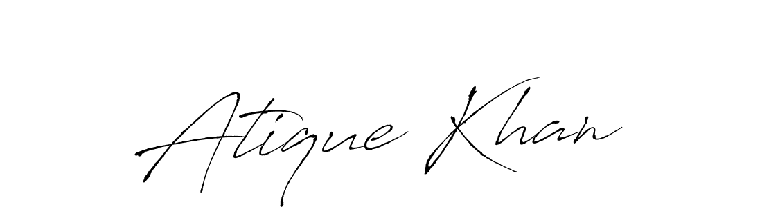 You can use this online signature creator to create a handwritten signature for the name Atique Khan. This is the best online autograph maker. Atique Khan signature style 6 images and pictures png