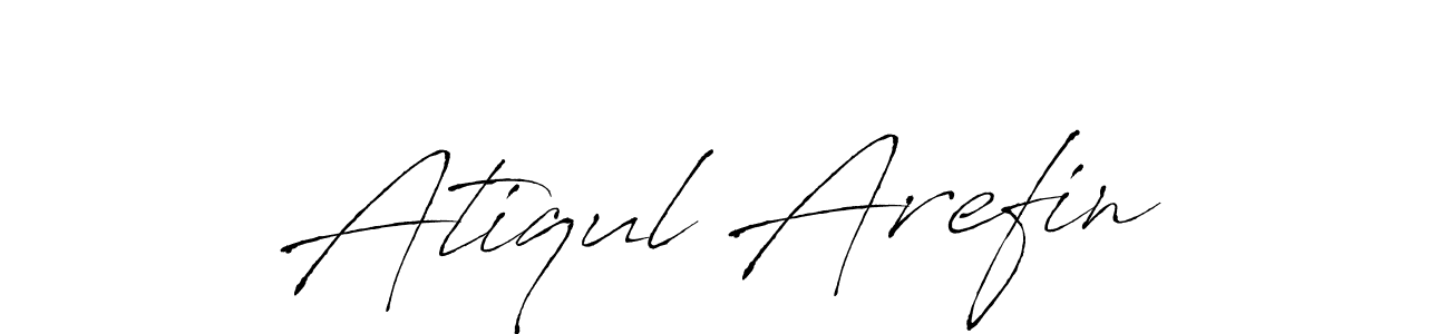 Create a beautiful signature design for name Atiqul Arefin. With this signature (Antro_Vectra) fonts, you can make a handwritten signature for free. Atiqul Arefin signature style 6 images and pictures png