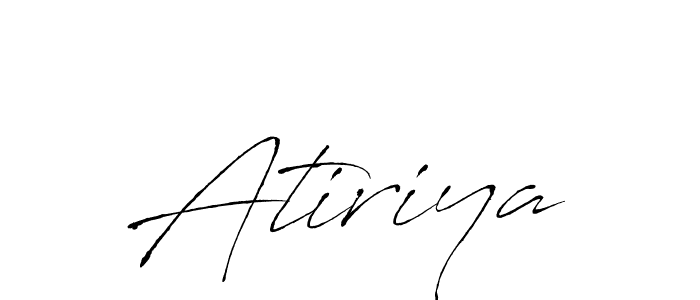 Also You can easily find your signature by using the search form. We will create Atiriya name handwritten signature images for you free of cost using Antro_Vectra sign style. Atiriya signature style 6 images and pictures png