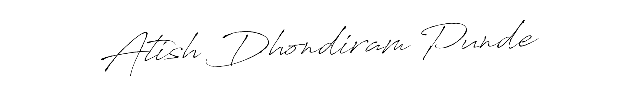 Create a beautiful signature design for name Atish Dhondiram Punde. With this signature (Antro_Vectra) fonts, you can make a handwritten signature for free. Atish Dhondiram Punde signature style 6 images and pictures png