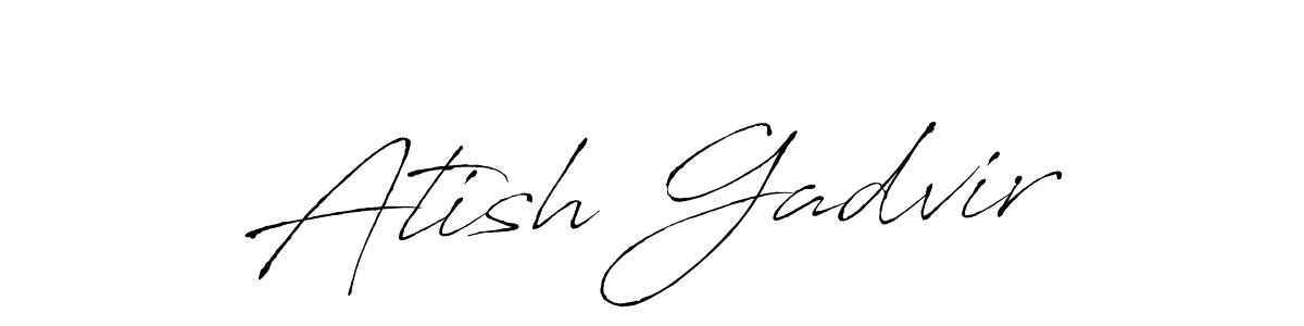Make a beautiful signature design for name Atish Gadvir. Use this online signature maker to create a handwritten signature for free. Atish Gadvir signature style 6 images and pictures png