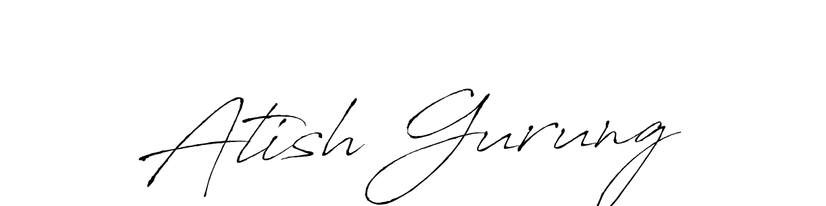 Similarly Antro_Vectra is the best handwritten signature design. Signature creator online .You can use it as an online autograph creator for name Atish Gurung. Atish Gurung signature style 6 images and pictures png