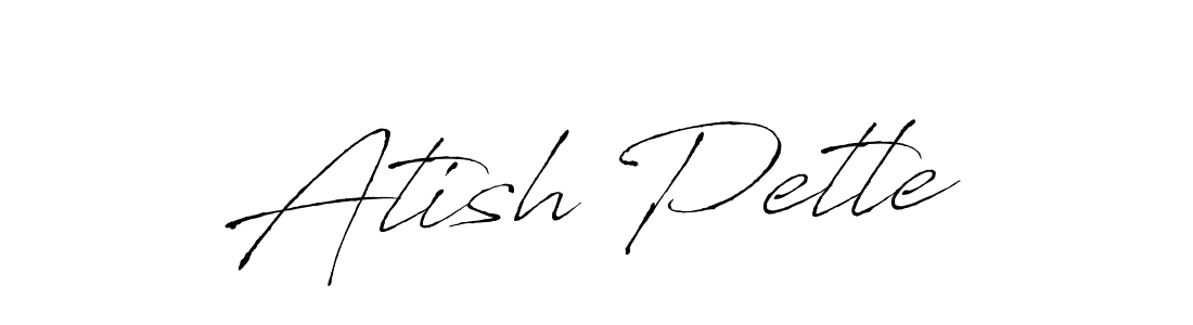 Atish Petle stylish signature style. Best Handwritten Sign (Antro_Vectra) for my name. Handwritten Signature Collection Ideas for my name Atish Petle. Atish Petle signature style 6 images and pictures png