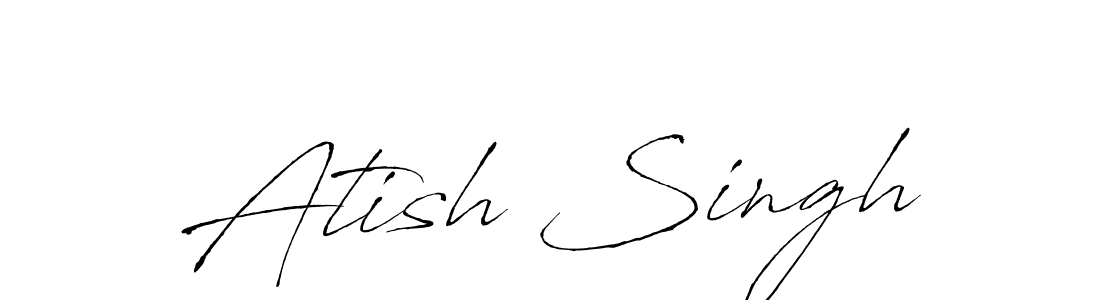 Design your own signature with our free online signature maker. With this signature software, you can create a handwritten (Antro_Vectra) signature for name Atish Singh. Atish Singh signature style 6 images and pictures png