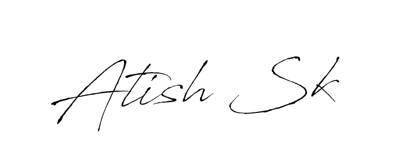Atish Sk stylish signature style. Best Handwritten Sign (Antro_Vectra) for my name. Handwritten Signature Collection Ideas for my name Atish Sk. Atish Sk signature style 6 images and pictures png