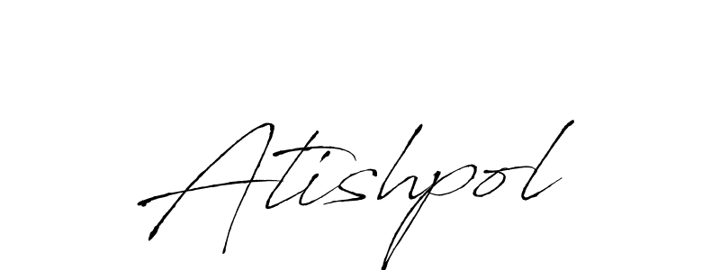 Create a beautiful signature design for name Atishpol. With this signature (Antro_Vectra) fonts, you can make a handwritten signature for free. Atishpol signature style 6 images and pictures png