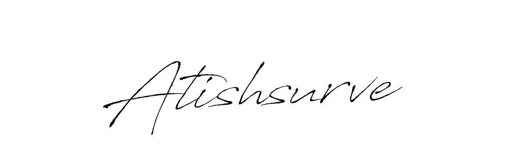 Make a beautiful signature design for name Atishsurve. With this signature (Antro_Vectra) style, you can create a handwritten signature for free. Atishsurve signature style 6 images and pictures png