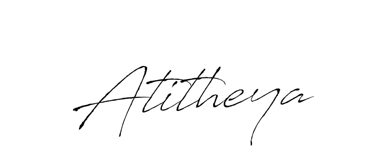 Create a beautiful signature design for name Atitheya. With this signature (Antro_Vectra) fonts, you can make a handwritten signature for free. Atitheya signature style 6 images and pictures png