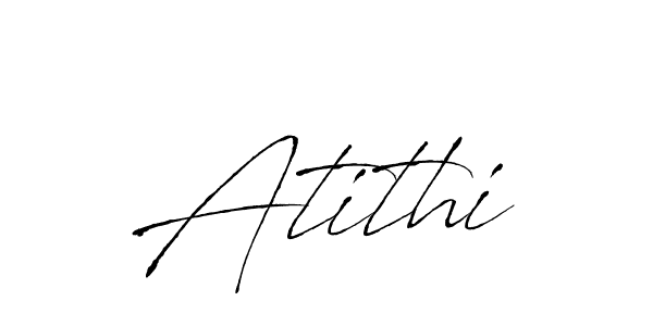 Use a signature maker to create a handwritten signature online. With this signature software, you can design (Antro_Vectra) your own signature for name Atithi. Atithi signature style 6 images and pictures png