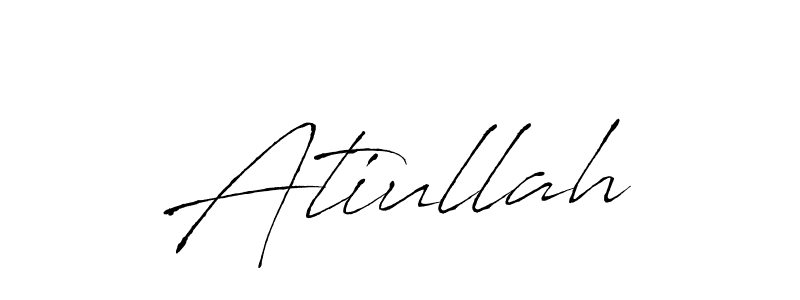 Make a beautiful signature design for name Atiullah. Use this online signature maker to create a handwritten signature for free. Atiullah signature style 6 images and pictures png