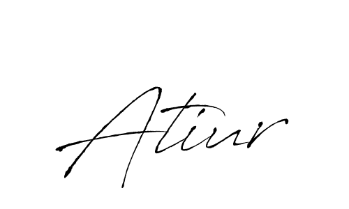 Create a beautiful signature design for name Atiur. With this signature (Antro_Vectra) fonts, you can make a handwritten signature for free. Atiur signature style 6 images and pictures png