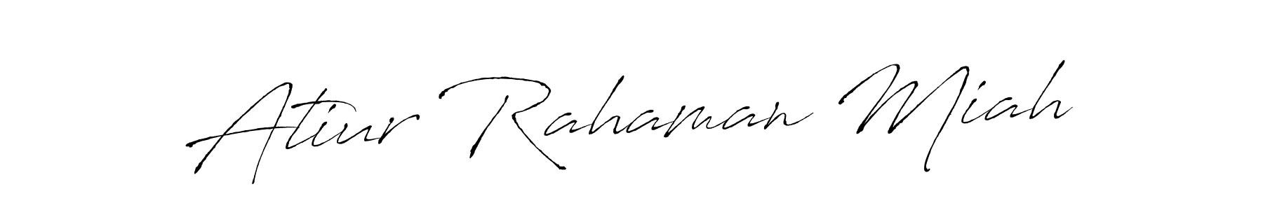 Also we have Atiur Rahaman Miah name is the best signature style. Create professional handwritten signature collection using Antro_Vectra autograph style. Atiur Rahaman Miah signature style 6 images and pictures png