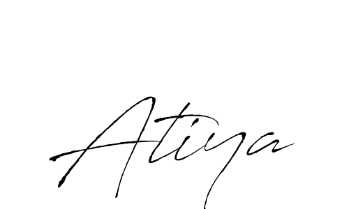 Use a signature maker to create a handwritten signature online. With this signature software, you can design (Antro_Vectra) your own signature for name Atiya. Atiya signature style 6 images and pictures png