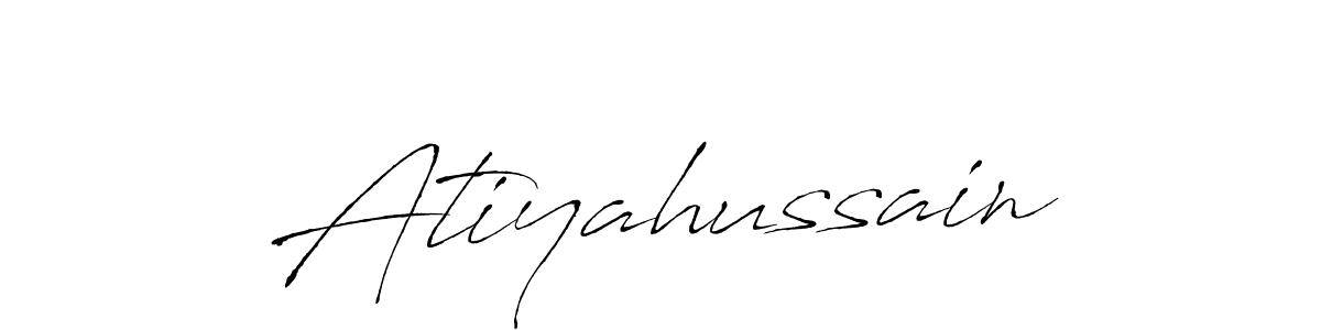 You should practise on your own different ways (Antro_Vectra) to write your name (Atiyahussain) in signature. don't let someone else do it for you. Atiyahussain signature style 6 images and pictures png