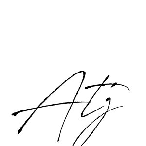 Design your own signature with our free online signature maker. With this signature software, you can create a handwritten (Antro_Vectra) signature for name Atj. Atj signature style 6 images and pictures png