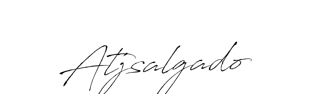 How to make Atjsalgado signature? Antro_Vectra is a professional autograph style. Create handwritten signature for Atjsalgado name. Atjsalgado signature style 6 images and pictures png