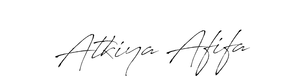 Also we have Atkiya Afifa name is the best signature style. Create professional handwritten signature collection using Antro_Vectra autograph style. Atkiya Afifa signature style 6 images and pictures png