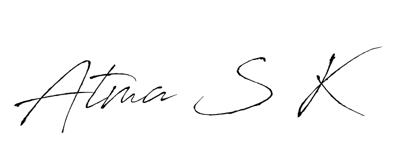 Also we have Atma S K name is the best signature style. Create professional handwritten signature collection using Antro_Vectra autograph style. Atma S K signature style 6 images and pictures png