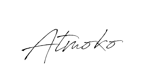 Here are the top 10 professional signature styles for the name Atmoko. These are the best autograph styles you can use for your name. Atmoko signature style 6 images and pictures png