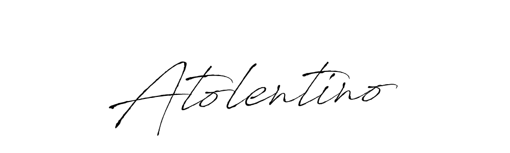 You should practise on your own different ways (Antro_Vectra) to write your name (Atolentino) in signature. don't let someone else do it for you. Atolentino signature style 6 images and pictures png