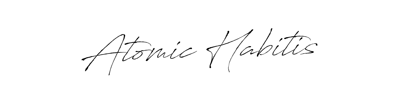 It looks lik you need a new signature style for name Atomic Habitis. Design unique handwritten (Antro_Vectra) signature with our free signature maker in just a few clicks. Atomic Habitis signature style 6 images and pictures png