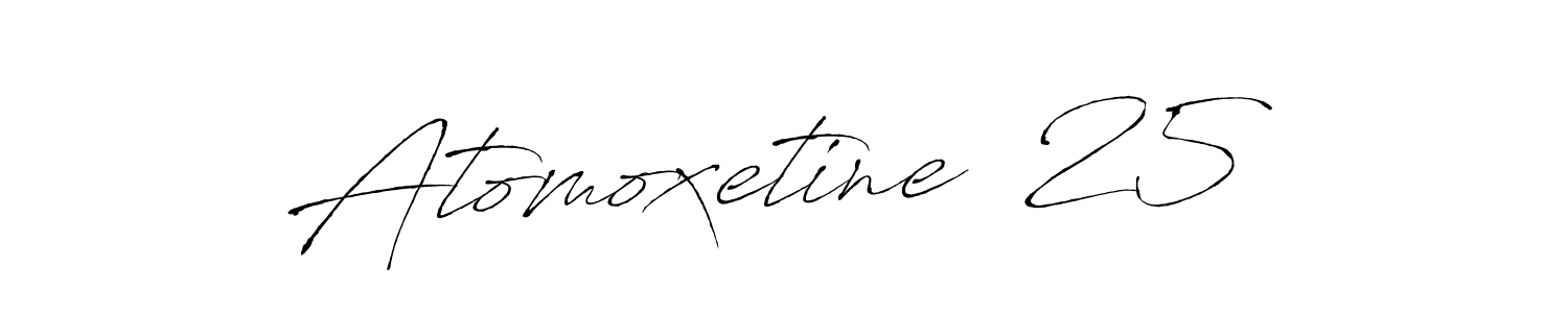 How to make Atomoxetine  25 name signature. Use Antro_Vectra style for creating short signs online. This is the latest handwritten sign. Atomoxetine  25 signature style 6 images and pictures png