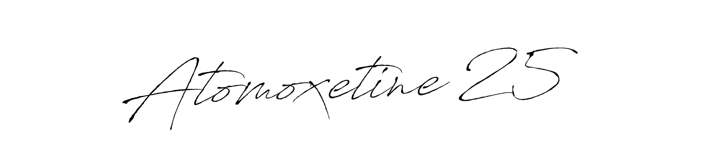 Design your own signature with our free online signature maker. With this signature software, you can create a handwritten (Antro_Vectra) signature for name Atomoxetine 25. Atomoxetine 25 signature style 6 images and pictures png