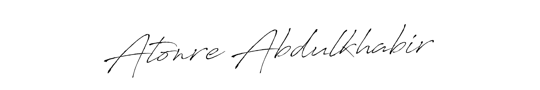 Antro_Vectra is a professional signature style that is perfect for those who want to add a touch of class to their signature. It is also a great choice for those who want to make their signature more unique. Get Atonre Abdulkhabir name to fancy signature for free. Atonre Abdulkhabir signature style 6 images and pictures png