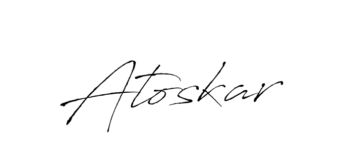 How to make Atoskar signature? Antro_Vectra is a professional autograph style. Create handwritten signature for Atoskar name. Atoskar signature style 6 images and pictures png