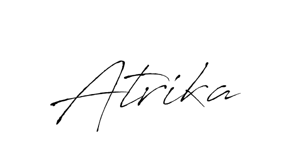 Use a signature maker to create a handwritten signature online. With this signature software, you can design (Antro_Vectra) your own signature for name Atrika. Atrika signature style 6 images and pictures png