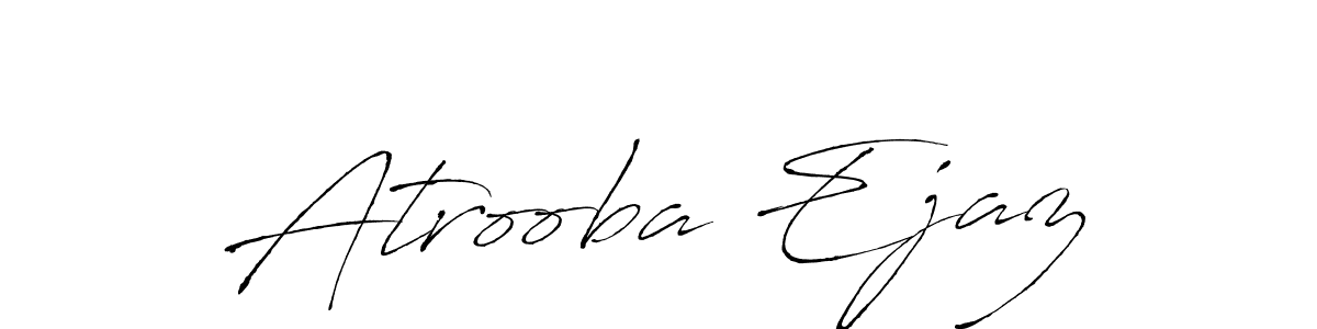 Make a beautiful signature design for name Atrooba Ejaz. With this signature (Antro_Vectra) style, you can create a handwritten signature for free. Atrooba Ejaz signature style 6 images and pictures png