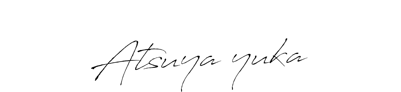 Here are the top 10 professional signature styles for the name Atsuya　yuka. These are the best autograph styles you can use for your name. Atsuya　yuka signature style 6 images and pictures png