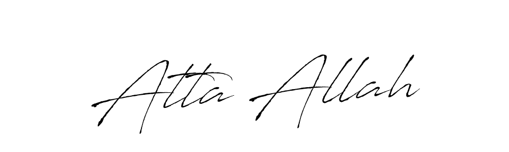 Atta Allah stylish signature style. Best Handwritten Sign (Antro_Vectra) for my name. Handwritten Signature Collection Ideas for my name Atta Allah. Atta Allah signature style 6 images and pictures png