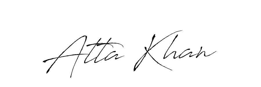 Create a beautiful signature design for name Atta Khan. With this signature (Antro_Vectra) fonts, you can make a handwritten signature for free. Atta Khan signature style 6 images and pictures png