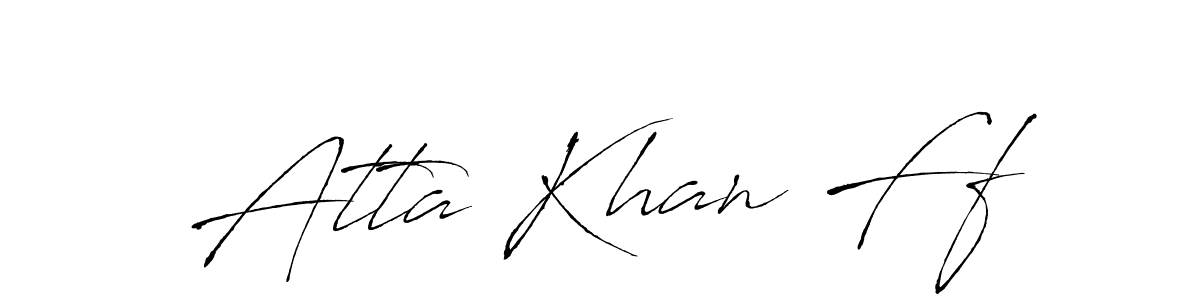 Design your own signature with our free online signature maker. With this signature software, you can create a handwritten (Antro_Vectra) signature for name Atta Khan Ff. Atta Khan Ff signature style 6 images and pictures png