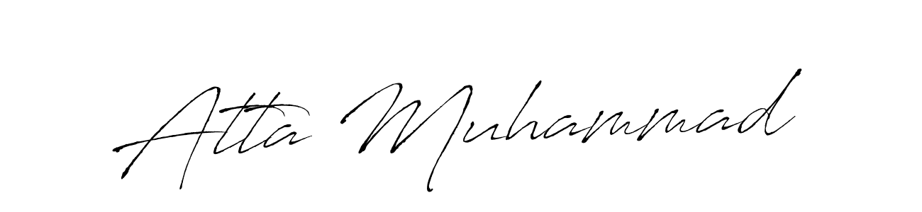 Also You can easily find your signature by using the search form. We will create Atta Muhammad name handwritten signature images for you free of cost using Antro_Vectra sign style. Atta Muhammad signature style 6 images and pictures png