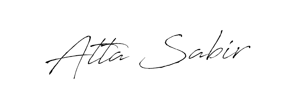 Use a signature maker to create a handwritten signature online. With this signature software, you can design (Antro_Vectra) your own signature for name Atta Sabir. Atta Sabir signature style 6 images and pictures png