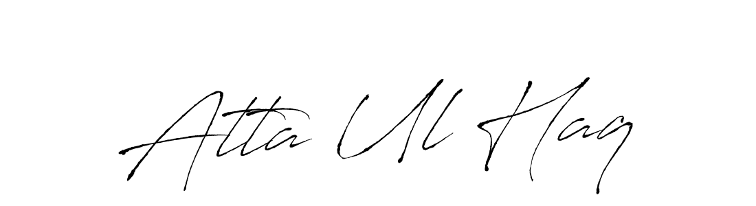 Also You can easily find your signature by using the search form. We will create Atta Ul Haq name handwritten signature images for you free of cost using Antro_Vectra sign style. Atta Ul Haq signature style 6 images and pictures png