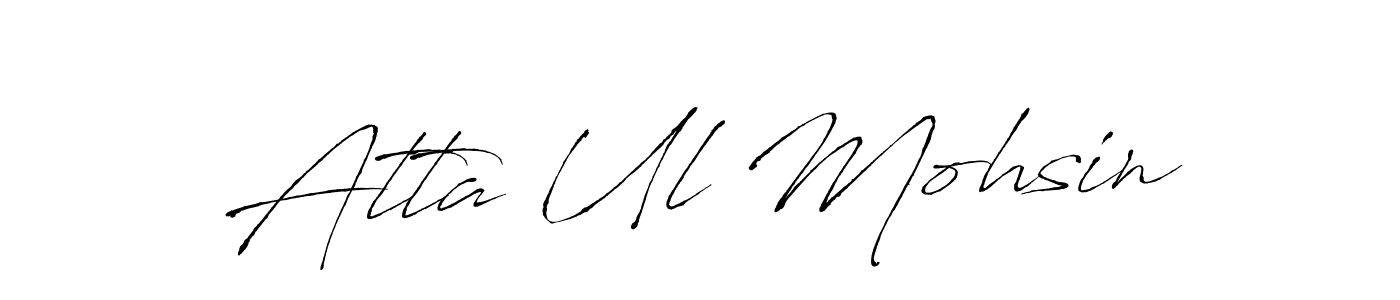 Use a signature maker to create a handwritten signature online. With this signature software, you can design (Antro_Vectra) your own signature for name Atta Ul Mohsin. Atta Ul Mohsin signature style 6 images and pictures png