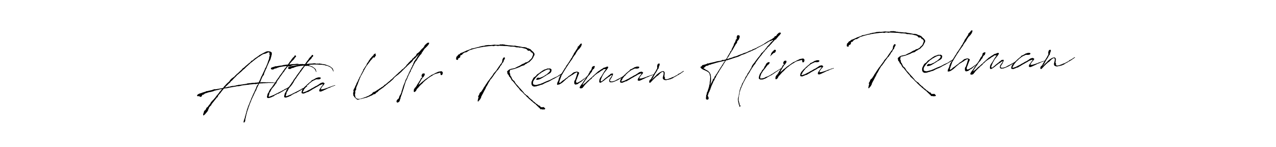 The best way (Antro_Vectra) to make a short signature is to pick only two or three words in your name. The name Atta Ur Rehman Hira Rehman include a total of six letters. For converting this name. Atta Ur Rehman Hira Rehman signature style 6 images and pictures png