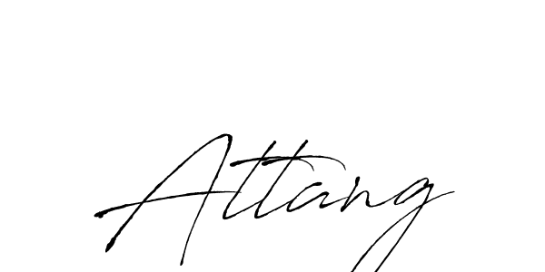 Use a signature maker to create a handwritten signature online. With this signature software, you can design (Antro_Vectra) your own signature for name Attang. Attang signature style 6 images and pictures png