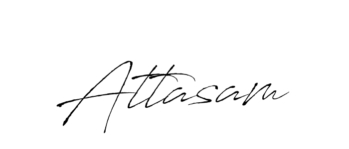 Make a beautiful signature design for name Attasam. With this signature (Antro_Vectra) style, you can create a handwritten signature for free. Attasam signature style 6 images and pictures png