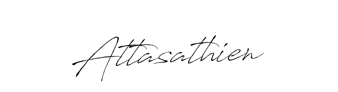 Use a signature maker to create a handwritten signature online. With this signature software, you can design (Antro_Vectra) your own signature for name Attasathien. Attasathien signature style 6 images and pictures png