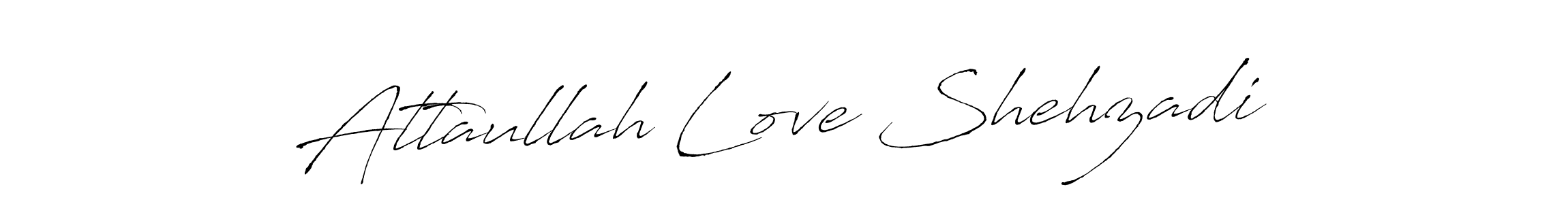 Attaullah Love Shehzadi stylish signature style. Best Handwritten Sign (Antro_Vectra) for my name. Handwritten Signature Collection Ideas for my name Attaullah Love Shehzadi. Attaullah Love Shehzadi signature style 6 images and pictures png